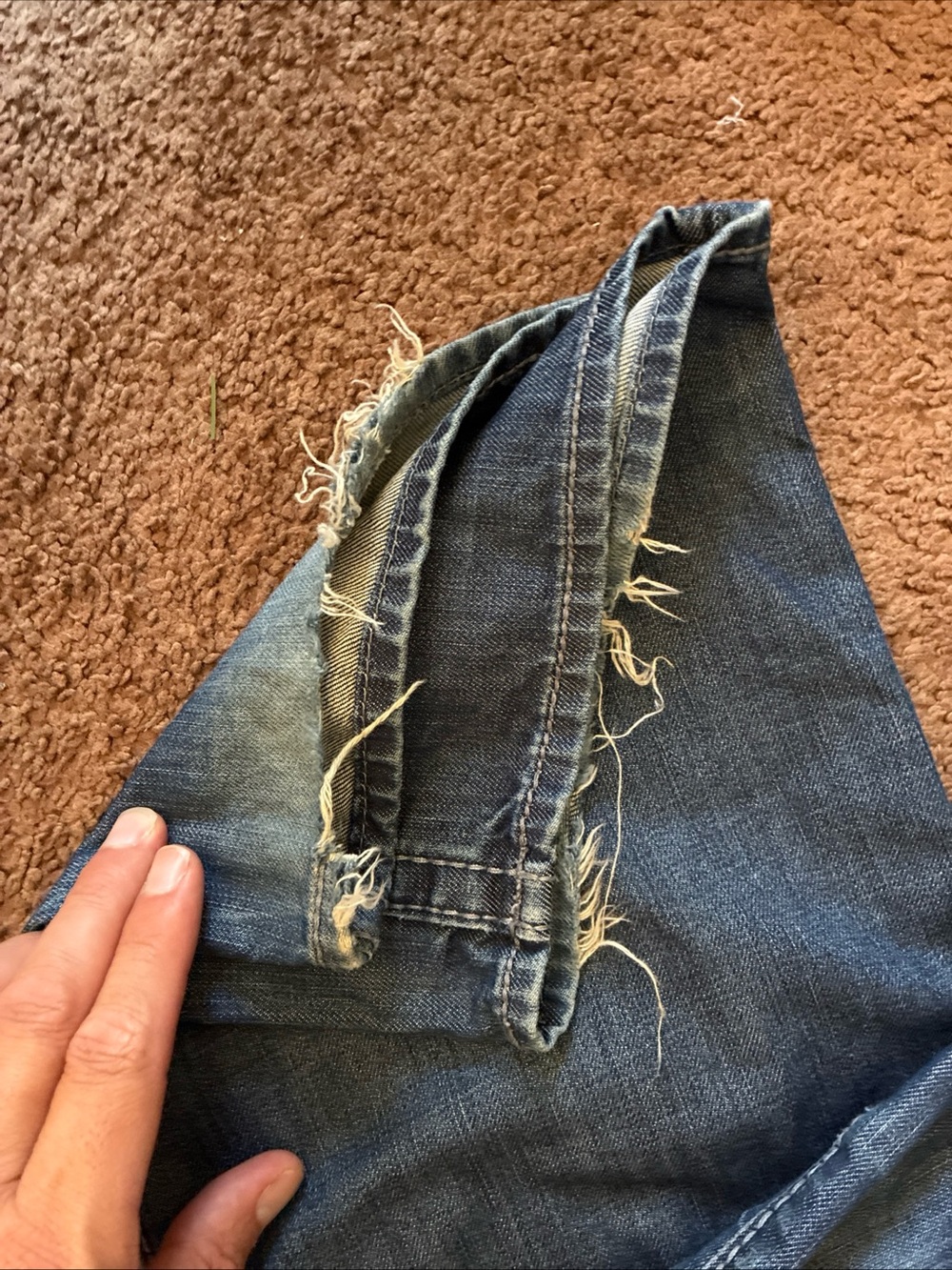 True Religion Denim Jeans - Light Blue Wash Bobby Big T - Picture 5 of 8